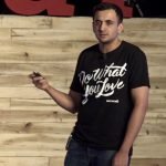 Karan Virwani, the Director of WeWork India is giving a speech